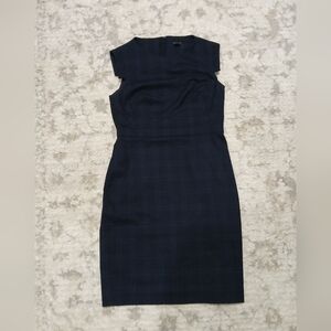 Ann Taylor Midnight Blue Midi Dress ~ Womens Size 00P